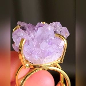 Amethyst Cluster Ring